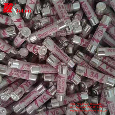 UK POWER PLUG Fusibili per autoveicoli in ceramica a corrente elettrica con materiale in rame ceramico e dimensione 6*25mm