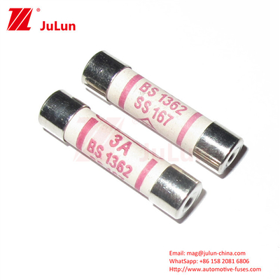 Potenza BS1362 B6*25mm Fusibili ceramici per veicoli per corrente elettrica 3A 5A 7A 10A 13A 20A