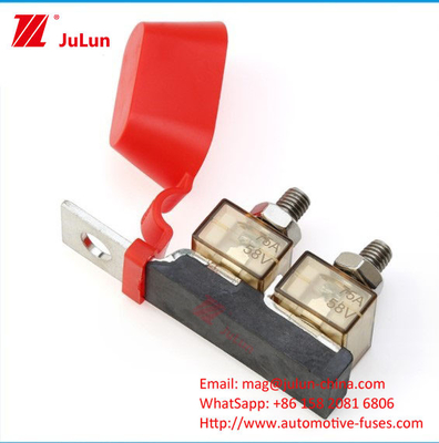 Al dettaglio Batteria Quadratura Porta fusibili in ceramica Veicolo a nuova energia Fusibile Batteria di esterno Seggiolino isolante