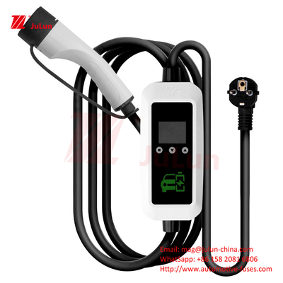 Nuova pistola di ricarica energetica pistola di ricarica standard europea tipo 2 caricabatterie per veicoli elettrici portabile a bordo da 7 kW