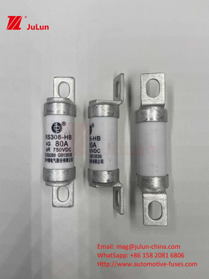 Fusibili per automobili in ceramica a 750VDC RS308 HB 4G ad alta temperatura 10A 20A 25A 30A 40A 50A 63A 80A 100A FUSI 750VDC