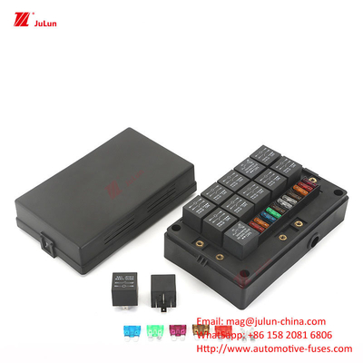 12 Way Fuse Box 12 Way Positive e Negative Car Boat Safety Seat With LED Light Car Insert Automatic Reset Car Fuse Sea