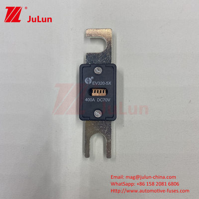 Fusibili per veicoli elettrici EV a scatola 70VDC Voltaggio nominale M6 bullone tipo 250A EV320-5C