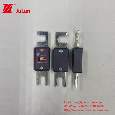 Fusibili elettrici a tensione EV320-5X-200A-N in ceramica nera per veicoli elettrici