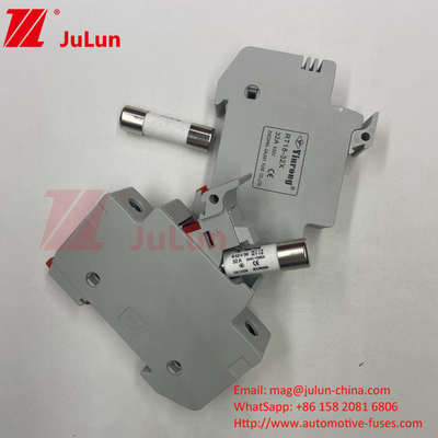 Fuso Solar Pv Silver / Din Rail Fuso Solare Portatore gamma per scatole fotovoltaiche