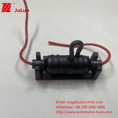 Tenitore di fusibile per auto a bassa tensione antipolvere nero rosso silicone PPS 10A 250V