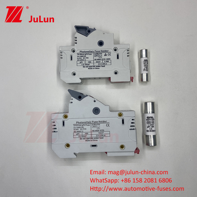 Protective Certified DIN Rail Solar Fuse Holder per pannelli solari RT18 AC Fuses Fast Blow Ceramic 22x58