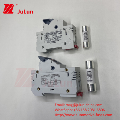 AC RT18-32X Fuse holder Fusibili Base Box 10x38MM 500V Fast Blow Ceramic RO15 RT18 DIN Rail Moun Single Fuse holder
