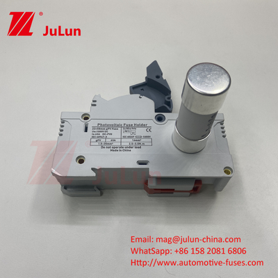 Fuso fotovoltaico solare per fotovoltaico DC1000V 10X38 Portatore di fusibile in ceramica con interruttore isolante 10X