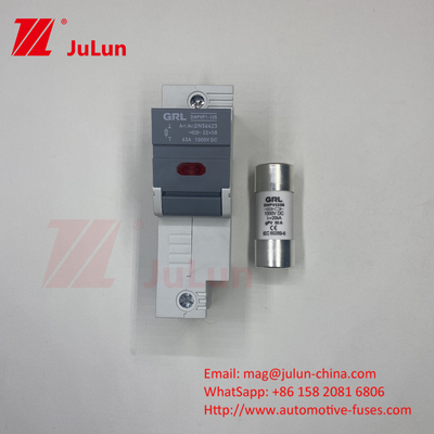 Portatore di fusibile 30A 63A 500V 10x38 RT18-32 Portatore di fusibile cilindrico 10A 1000DC Fusibile solare fotovoltaico per la protezione fotovoltaica