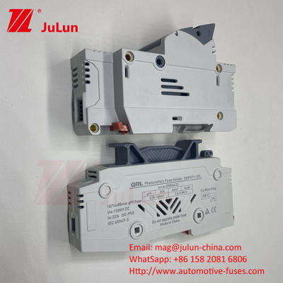 Portatore di fusibile 30A 63A 500V 10x38 RT18-32 Portatore di fusibile cilindrico 10A 1000DC Fusibile solare fotovoltaico per la protezione fotovoltaica