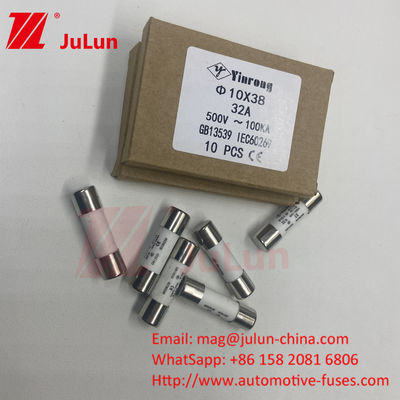 4A AC220V AC380V AC500V AC690V AC800V 1000V Fusibili fotovoltaici solari 10 x 38mm 1000VDC Fusibili a stringa Pv UL TUV CE RoHS