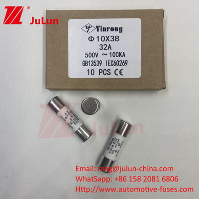 7A 10*38mm AC380V AC500V AC690V AC800V Fusibile fotovoltaico per sistemi fotovoltaici
