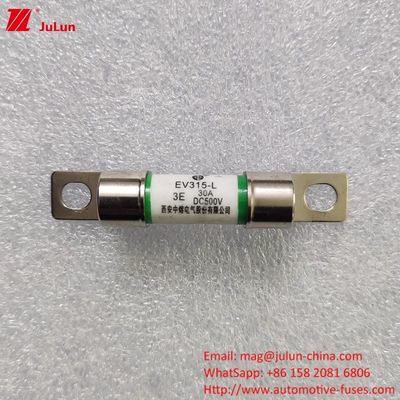 EV315 DC500V 20KA Capacità di rottura Fusibili per automobili a bullone a tubo rotondo