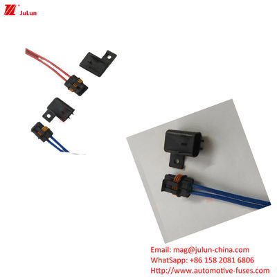 Plastico / Shell di nylon 32V tenitore di fusibile per veicoli elettrici 30A-500A 1 polo reset manuale