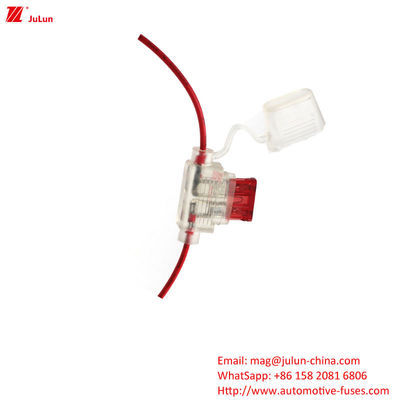 Eu UL Standard Fuse Holder / Box Dimensioni esterne di interruttore di circuito di plastica / alloggiamento in nylon tensione di corrente nominale 25A-80A 32V