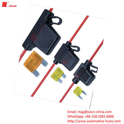 Inline Chip Fuse/Bracket/Circuit Protection I portatori di fusibili impermeabili sono ampiamente utilizzati per la protezione del circuito in tutti i tipi di veicoli che utilizzano materiali di contatto in rame resistenti