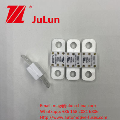 Fusibili automotive in ceramica ASTM A202001-200A 150VDC per il sistema di trazione EV Materiale argento 20KA Capacità di rottura 16-20KA 400A 500A