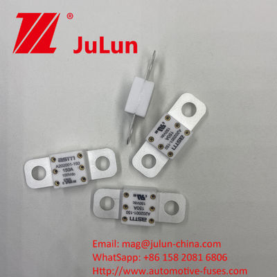 A202001-300A Fusibili per autoveicoli in ceramica a 150VDC con corrente elettrica 100A 150A 200A 250A 300A 350A 400A 500A e distanza di apertura di 39 mm