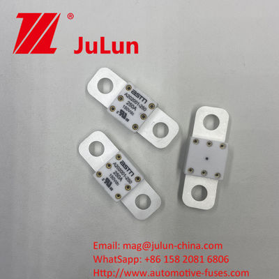 300A 150VDC A202001 METODO DI MONTAGGIO DEL BOLTO A VOLTO Facile da installare 20*55mm Fusibili per automobili in ceramica con coppia stretta raccomandata 11-13N·m Per M8
