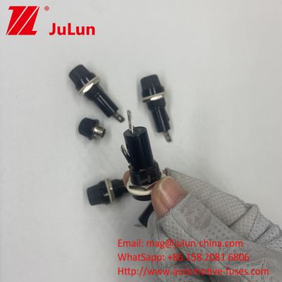 Tipo di manopola Car Fuse Holder Tube Socket per 6 * 30mm Assistenza pannello di montaggio