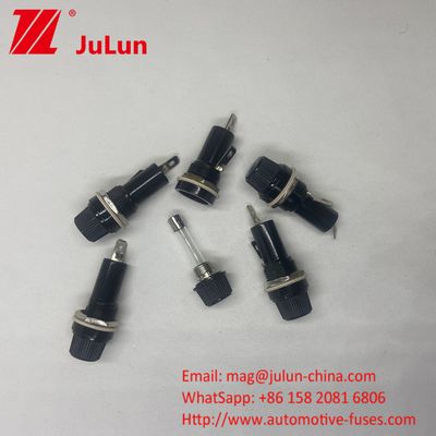 Piede di rame nero 5*20 6*30mm Porta fusibili per auto Bakelite elettrico
