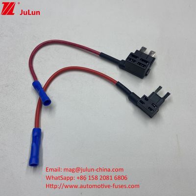 Adaptatore di presa standard Mini Tap Car Fuse Holder 10A/15A/20A Rimetro di ottone Placcaggio di stagno Spirale semplice