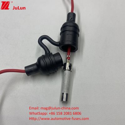 10*38mm Fusibili cilindrici impermeabili IP68 Inline Fuse Holder Cover con filo UL per