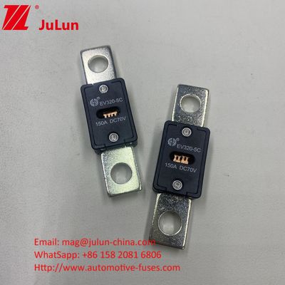 EV320-5C 500A 70VDC SINOFUSE GB/T31465.5-2015 Fuse portatile certificato per caricabatterie per veicoli elettrici con fusibile a corrente continua per la protezione EV HEV