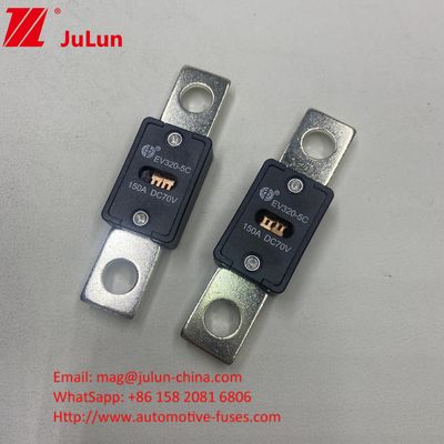 150A 70VDC EV320-5X Fusibili ceramici per autoveicoli Sabbia di quarzo Caratteristiche elettriche 1.0In 4 ore 3.0In 10s Max