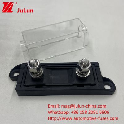 3 Amp Mega Fuse Holder Modificato Veicolo Auto Audio Box 1 Way impermeabile Chiara Copertura