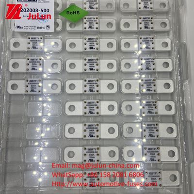 20KA Capacità di rottura Veicolo elettrico A202008 400A 125VDC Fuse ASTM per navi Scenario di applicazione