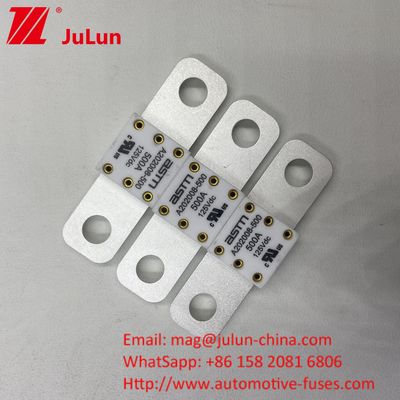 ASTM 400A 125VDC Fusibili ceramici metallici per batterie per automobili per l'industria automobilistica 68*17.7*12mm