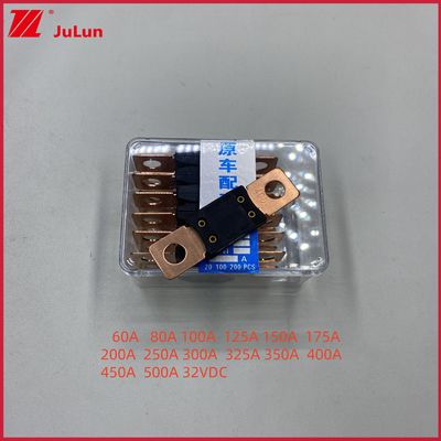 400A 32V Mega Fuse Bolt Down Auto Fuse Audio Holder 0298040.ZX Fuse per veicoli 60A 80A 100A 125A 150A 200A 250A 300A 400A 450A 500A Tipo terminale 32VDC
