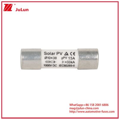 15A 1000VDC GPV Fuse 10*38 per sistemi di energia solare IEC60269-6