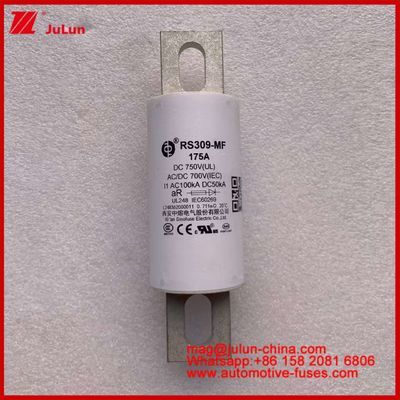 RS309-MF 175A 750VDC UL Fuse ceramica tubolare AR 750VDC/700AC IEC 20KA GB 5-800A per veicoli elettrici e sistemi di alimentazione