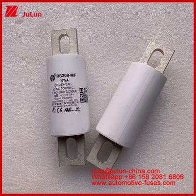 RS309-MF 175A 750VDC UL Fuse ceramica tubolare AR 750VDC/700AC IEC 20KA GB 5-800A per veicoli elettrici e sistemi di alimentazione