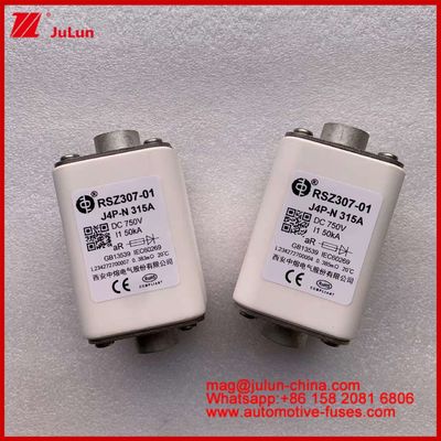 RSZ307-01 Quadratura ceramica J4P-N 315A 750VDC 50KA Caricabatterie Cavi Apparecchi automobilistici Attrezzature Tipo di connessione a bullone