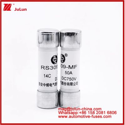 Automobile Bolt Stud-mount Caremic Round Tube FUSE RS309-MF 50A DC750V DC Per EV / HEV
