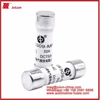 Automobile Bolt Stud-mount Caremic Round Tube FUSE RS309-MF 50A DC750V DC Per EV / HEV