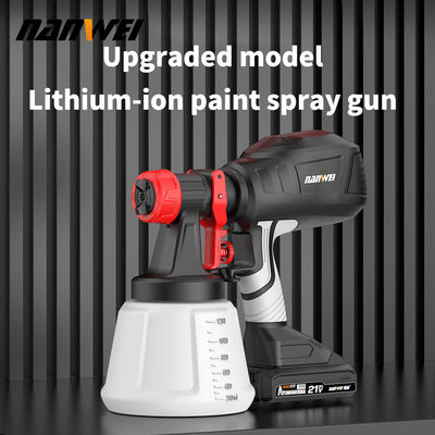 Popular High Spray Air Spray 700ml Pressure Paint Gun Cordless Portable Electric 1.5mm 1.0mm Diy Grade Battery Powered Ristrutturare Ricostruire Casa Giardino