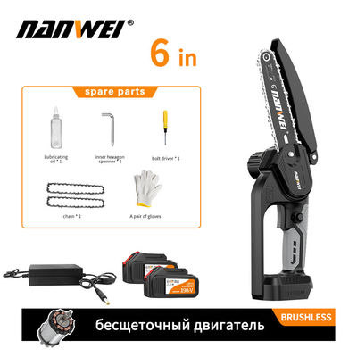 Casa durevole Diy Giardino Legnageria Strumenti elettrici Catena elettrica veloce senza sforzo seghe pollici motore senza spazzola batteria al litio 4/ 6 / 8/ 10 / 12 / 16