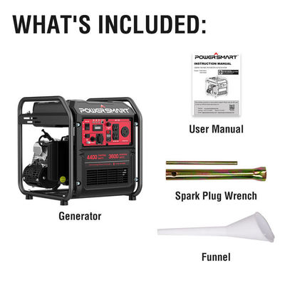 Spruzzatore elettrico senza aria Led Light Home InverterB Portable Usa Powersmart 4400w Generatore di gas per campeggio