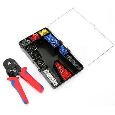 Conveniente versatile Mini Wire Ferrule Tubulare Terminal Crimping Plier Kit 1200pcs Domestico Isolato elettrico