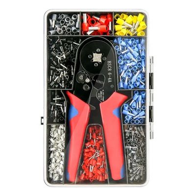 Conveniente versatile Mini Wire Ferrule Tubulare Terminal Crimping Plier Kit 1200pcs Domestico Isolato elettrico