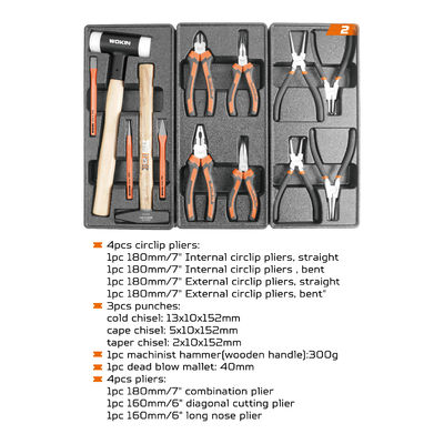 Cassetta Attrezzi Versatile Set Utensili Hardware 163pz Utensili
