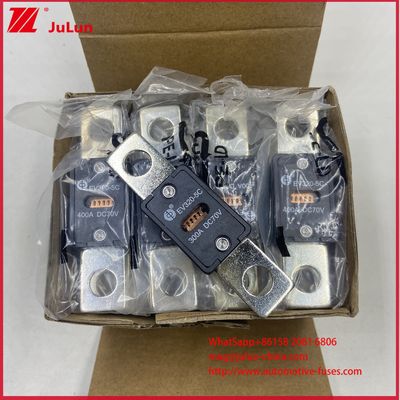 Fusibile per veicoli elettrici all'avanguardia 100A DC70V EV320-5C 5X 150A 300A DC70V Ricarica rapida con corpo in ceramica e corrente di interruzione massima di 6KA