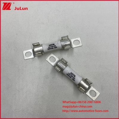 ASTM HV150 Fuse per veicoli elettrici 30A 10A DC500V 20KA Installazione di bulloni cilindrici in ceramica con forte capacità di rottura