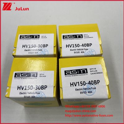 ASTM 15A 30A DC500V Protezione fusibile per veicoli elettrici per HEV all'interno del bullone ceramico