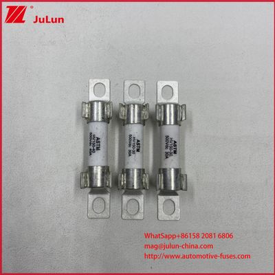 ASTM 15A 30A DC500V Protezione fusibile per veicoli elettrici per HEV all'interno del bullone ceramico